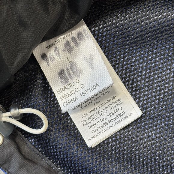 Salomon Advanced Skin Dry Mens Jacket L Gorpcore Outdoor Waterproof Hooded Tech - Picture 14 of 16